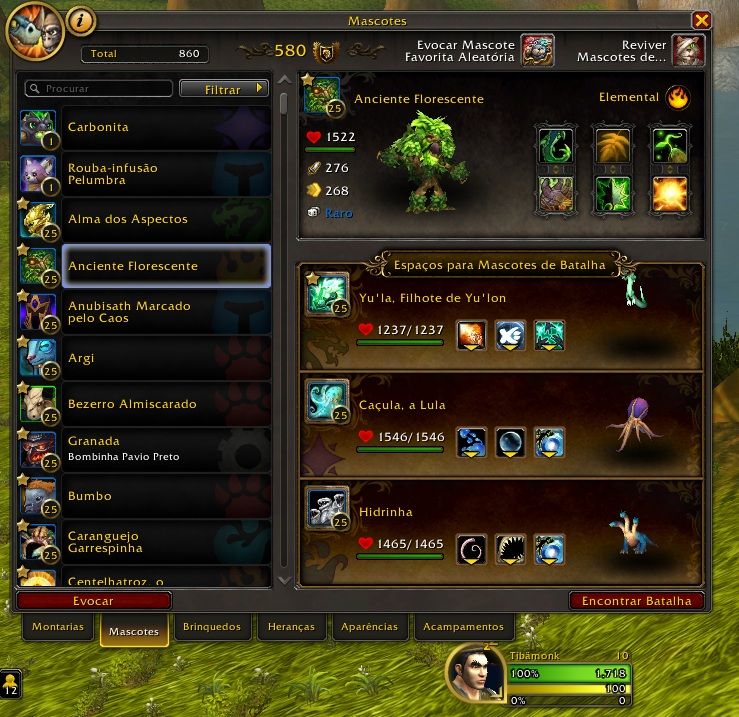 Conta de WoW antiga (MUITAS MONTS RARAS E DA LOJA, 20.5k de achieve, 860 PETS)