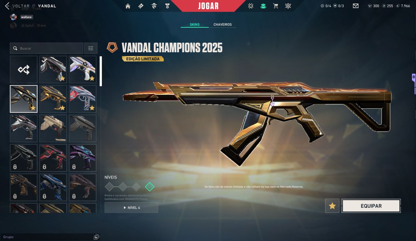 Conta com champions 2025, vandal do gatinho e muito mais! FULL ACESSO!!!