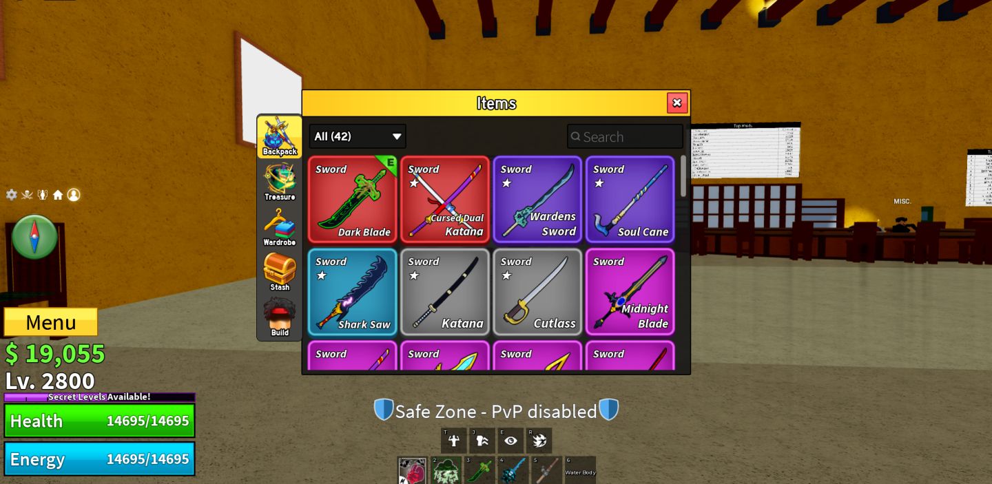 CONTA BLOX PERM BUDA, PORTA E LIGHTNING. GAMEPASS 2X DROP E MAIS NA DESCRISAO