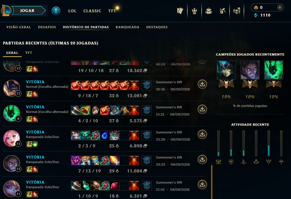 Conta Platina 3 main sup / top smurf league os legends level 30