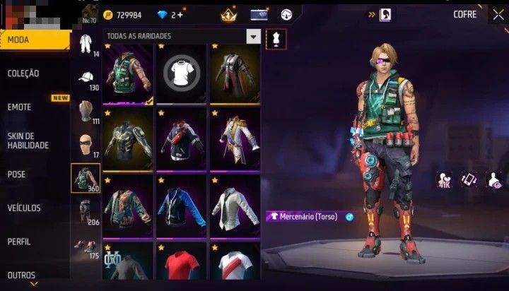 CONTA DE FREE FIRE ANTIGA & RARA