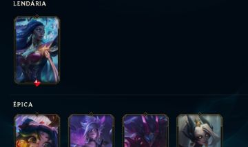 Conta nv 48, 14 skins, 1 lendaria SENNA. 8 opções de skins para equipar