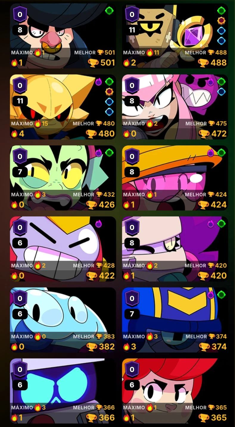 Conta Brawl Stars 59k+ Com coisas exclusivas