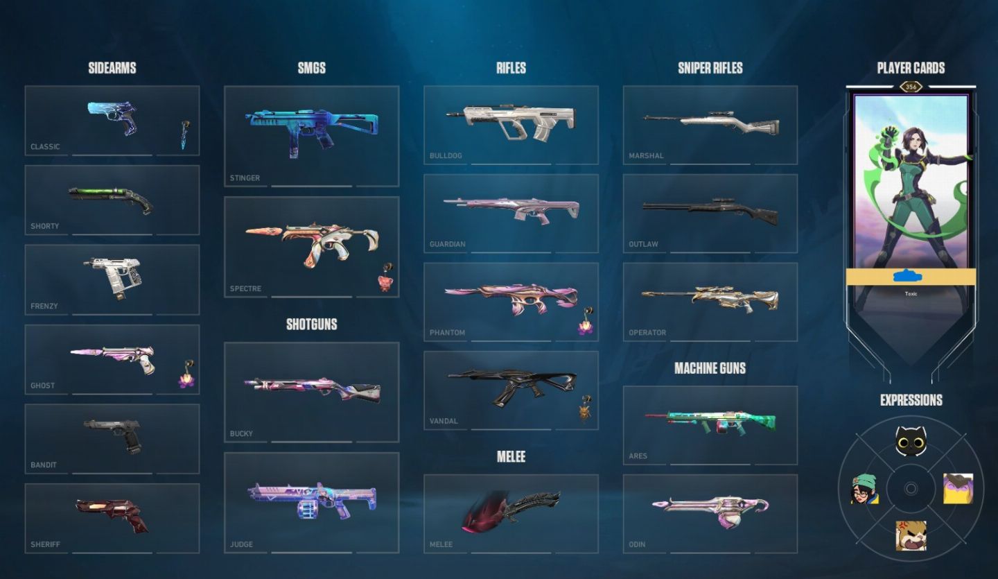 Conta Valorant +100 skins, chaveiro Imortal e etc
