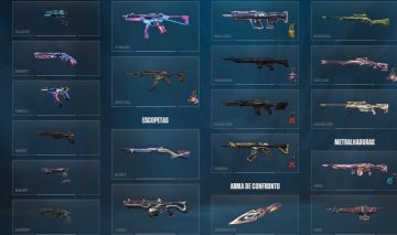Conta valorant elo ascendente e lotada de skin