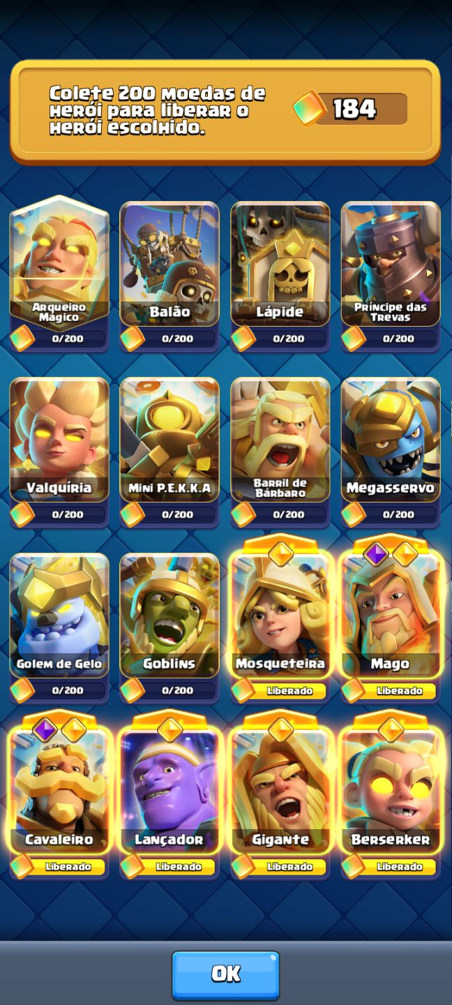 Conta Clash Royale level 1634