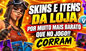 ITENS DA LOJA (VBUCKS) MAIS BARATOS!! VIA PRESENTES-FORTNITE