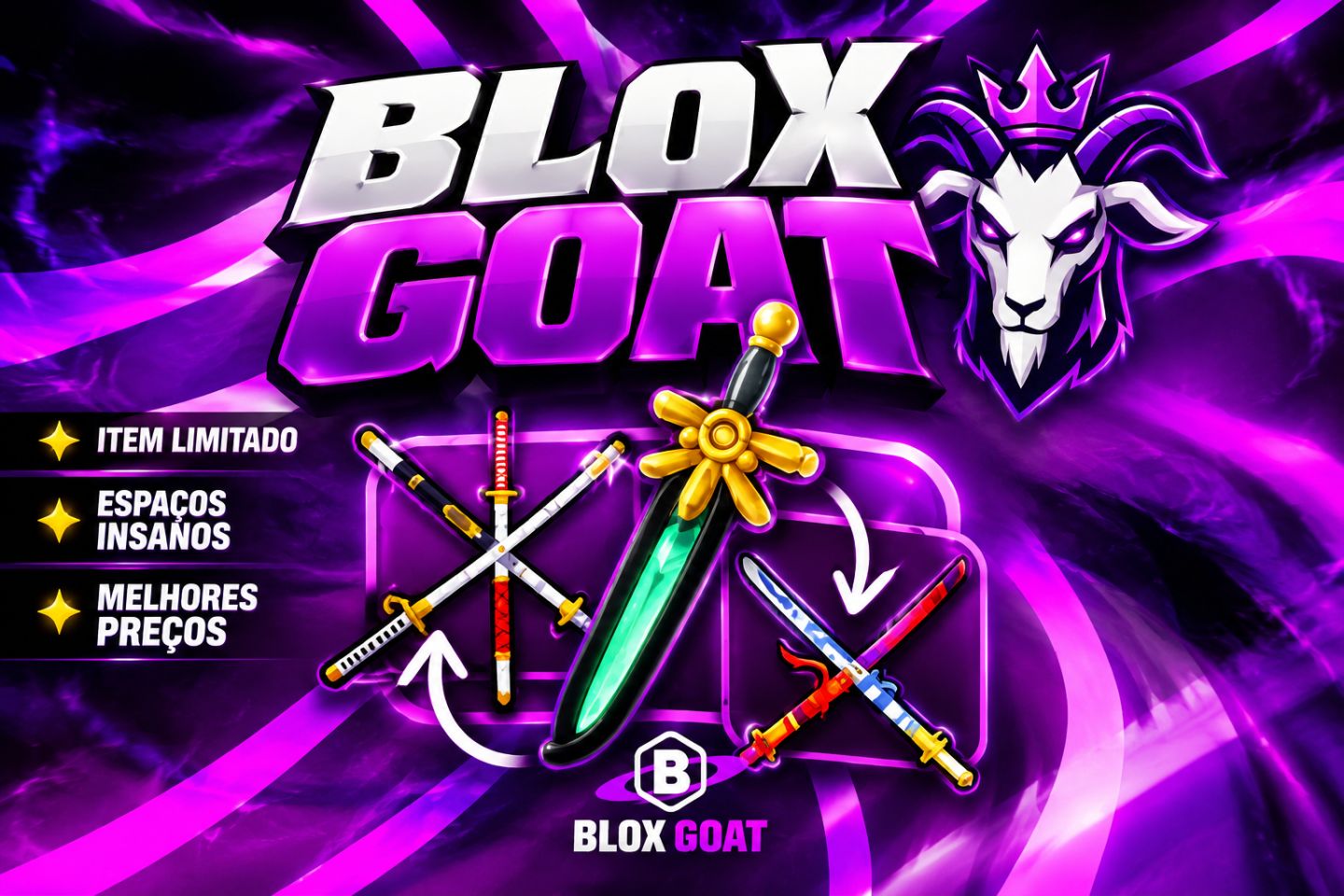 BLOX GOAT | CONTAS BLOX FRUITS MELHORES PREÇOS | Suporte 100%