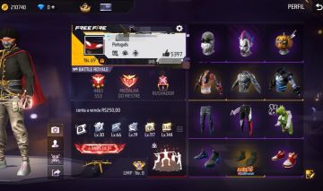 Conta free fire rara