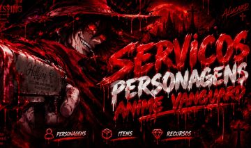 UP DE CONTAS ANIME VANGUARD | PERSONAGENS + ITENS + RECURSOS