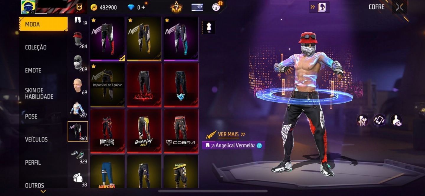 CONTA SUPER RARA POSSUI 3 ANGELICAIS, VARIAS ARMAS EVOLUTIVAS E ITENS RAROS!!