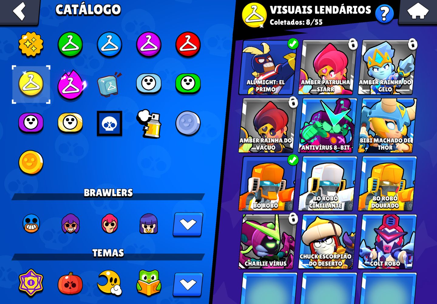 Brawl Stars | 20k Troféus | 76 Brawlers | Skins Raras e Exclusivas