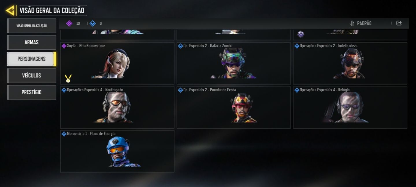 CONTA COD LVL 66 | 1 LENDÁRIA | 20 CP | BR LENDÁRIO | CARTÃO RENOMEAR NICK