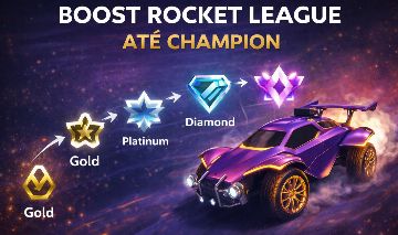 PROMOÇAO!!! Boost Rocket League até Champion3/gc (2v2)