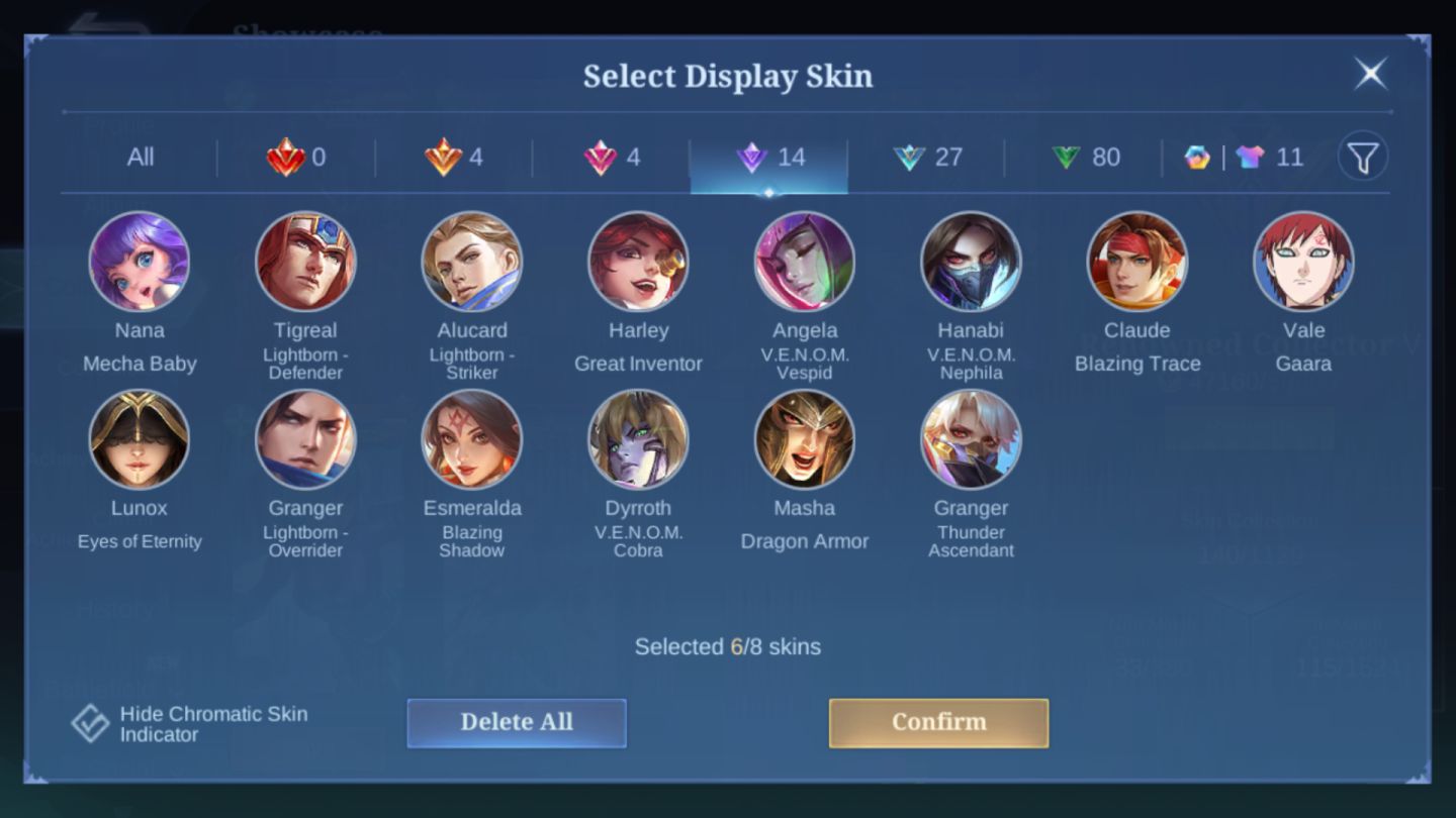 Conta Mobile Legends - NARUTO S SASUKE / KOF Aurora & Mais ! [Ler Descriçao] !