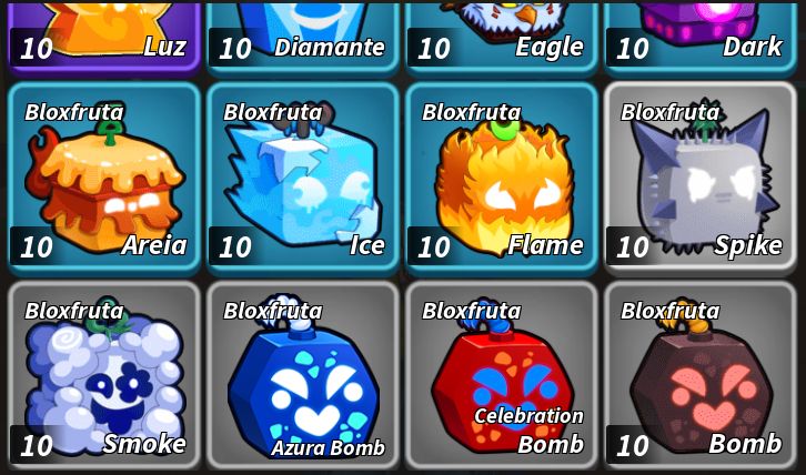 FRUTAS FÍSICAS - DESPERTAR DE FRUTAS - RAIDS - BLOX FRUITS