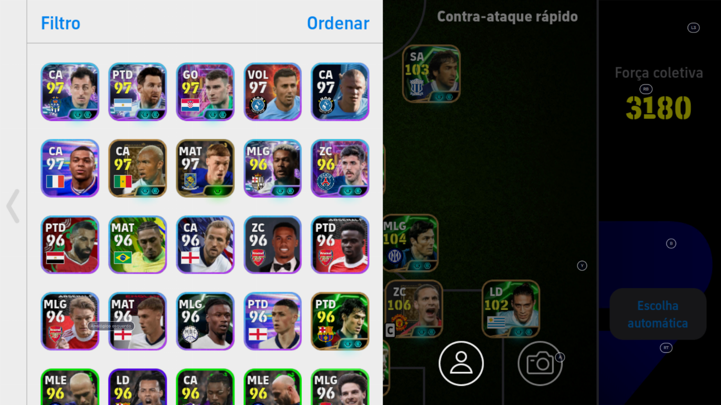 Conta eFootball 3180+ OWEN E NEY + Companhia FULL