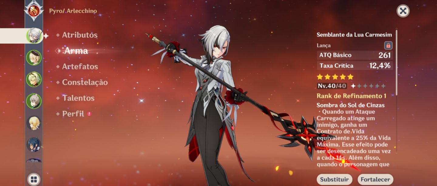 Arlecchino+Arma assinatura+ LynetteC5+FreminetC6+XianglingC3