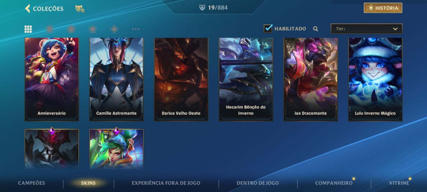 Conta de league of legens wild rift básica