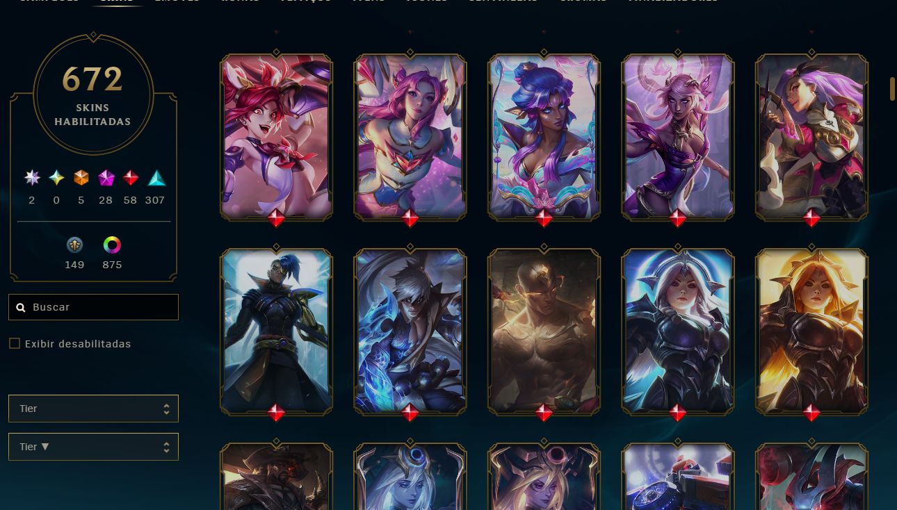 Conta do LoL desde 2015