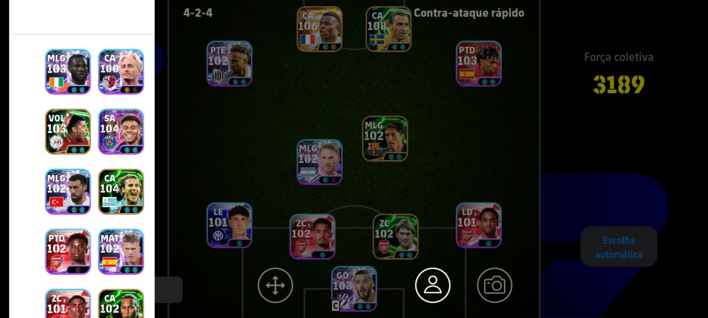 Conta de Efootball 3182 com Ibra + Neymar Blitz e Doué e mbappé..manda mensagem