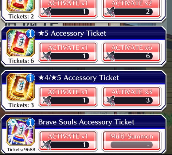 BBS/ 52906 Orbs/ Kensei - Shuhei - Aize/ 9688 Accessory Tickets