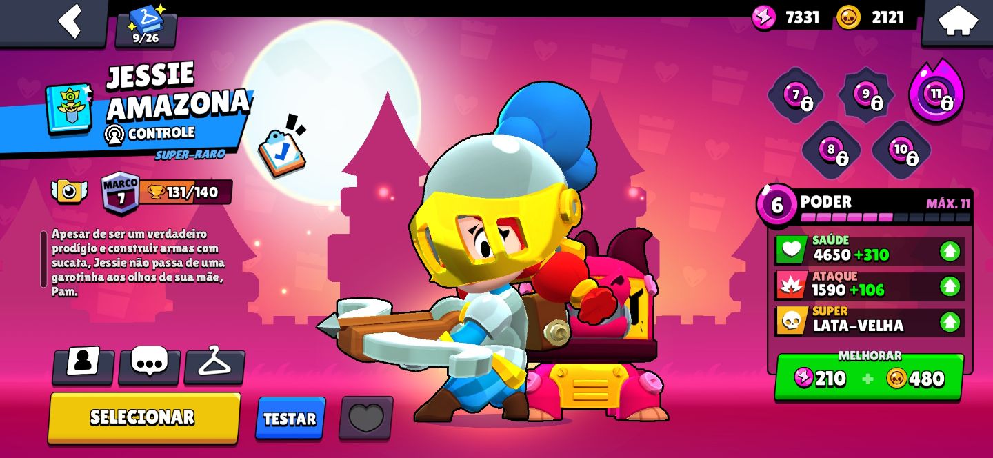 Conta de Brawl stars várias skins e Brawlers/ leia a descrição!