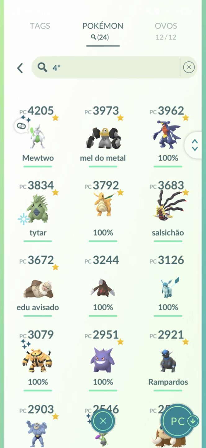 Conta Lv 56 | Mewtwo Armor + Mewtwo Shundo + Unown Shiny + 377 Shinies