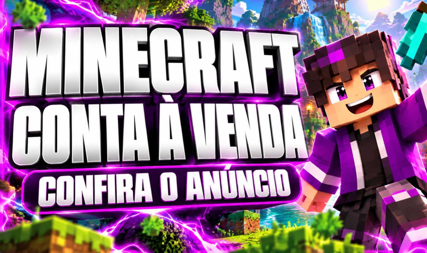 Minecraft Java + Bedrock | Todos os dados alteráveis | Entrega em até 1h