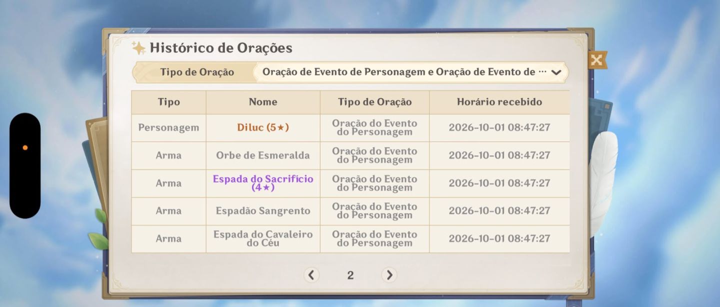 GENSHIN Varka+bis, Flins+bis, Columbina no GARANTIDO niver livre