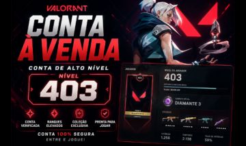CONTA VALORANT COM MUITAS SKINS,NVL 403, VALOR NEGOCIÁVEL