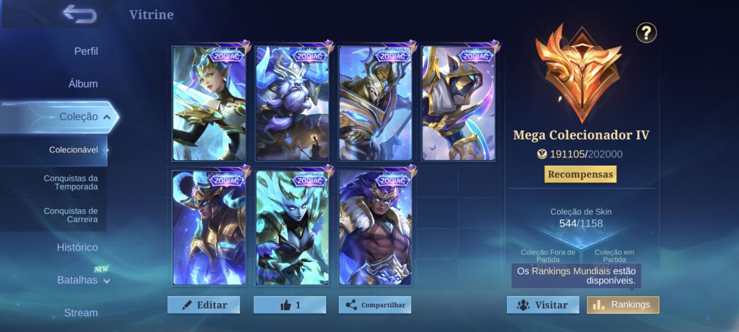 Conta mobile legends assassino