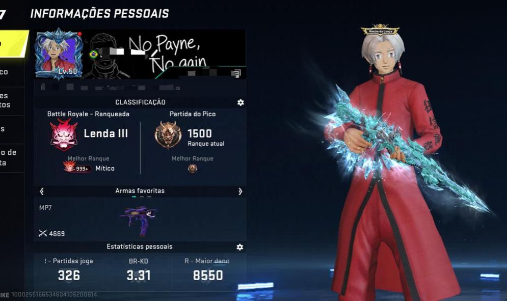 CONTA BLOOD STRIKE SKIN IZANA(VOLT) EVO SPEAR GELIDA
