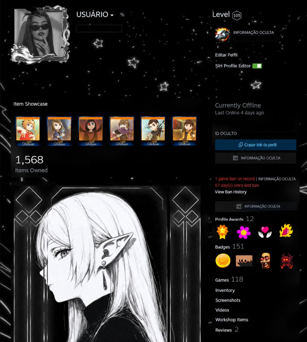 Conta Steam CS lvl 105