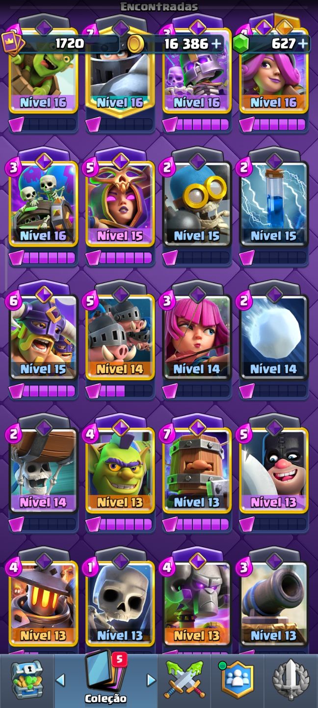 Conta Clash Royale 14500 troféus