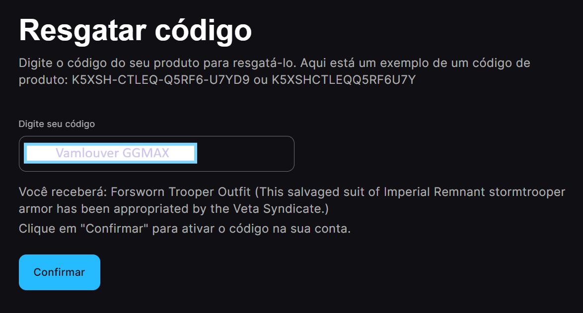 PROMOÇÃO!! Código Fortnite skin: Trooper Renegado [ Exclusivo Disney ]