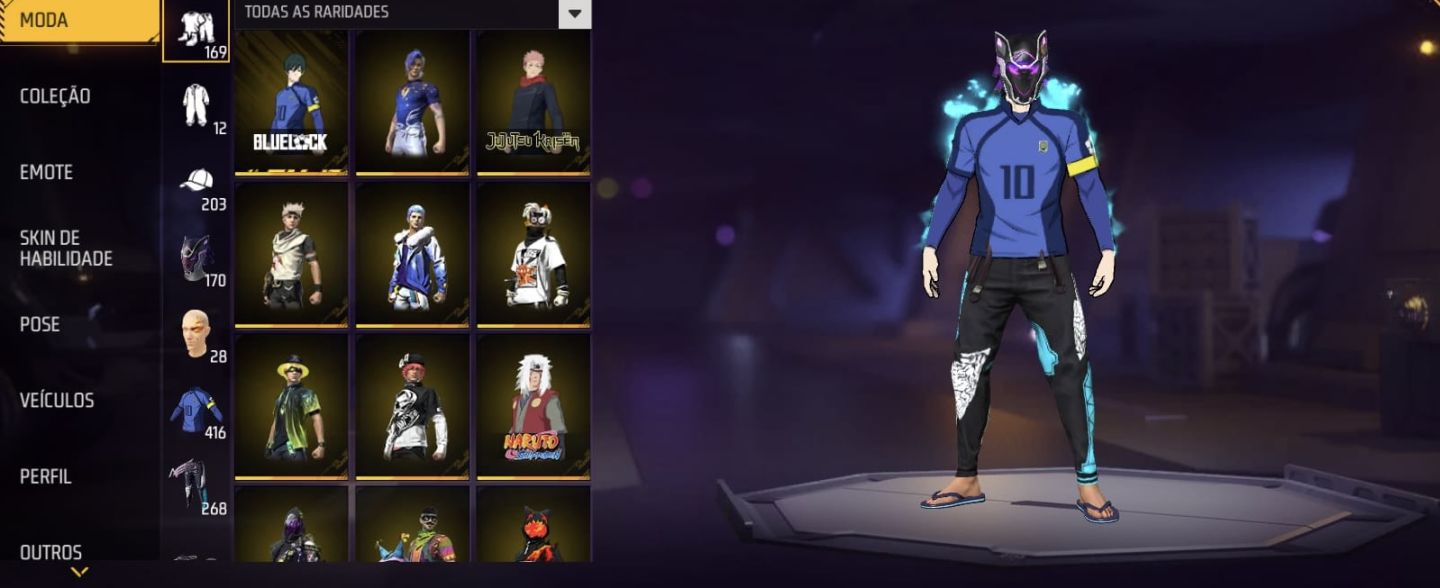 CONTINHA TOP! AK, M4A1, UMP NV.5, CALÇA ANGELICAL, BLUE LOCK, MÁSCARA DO THURZIN