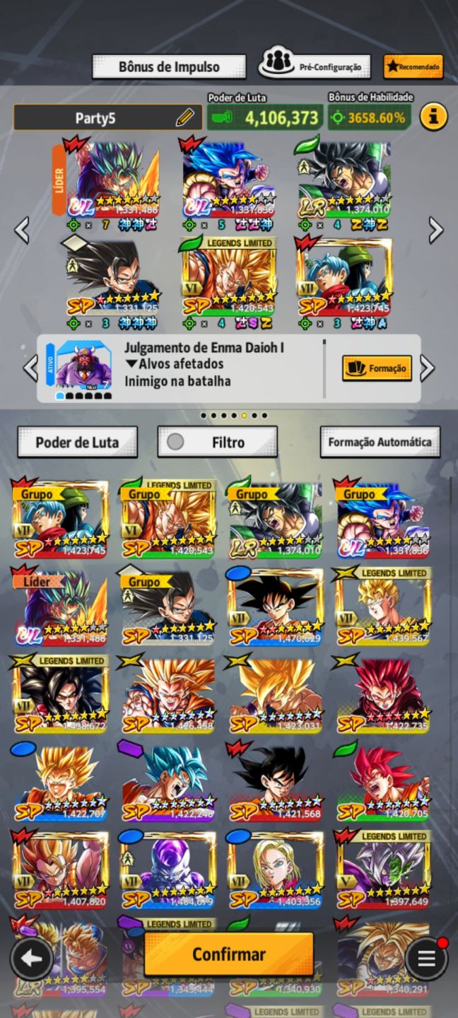 CONTA RECUPERÁVEL | 12.7K CC | MUITOS LL | ZENKAIS | 4M+ PODER | NVZ 164