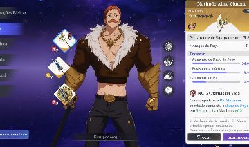 7DS ORIGIN LVL 40 com Escanor P5, King P5, Mannie P5, Daisy P4 e outros P4