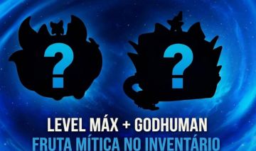 Blox Fruits | Level Max (2800) + Godhuman + Fruta Míticas + Extras Aleatórios