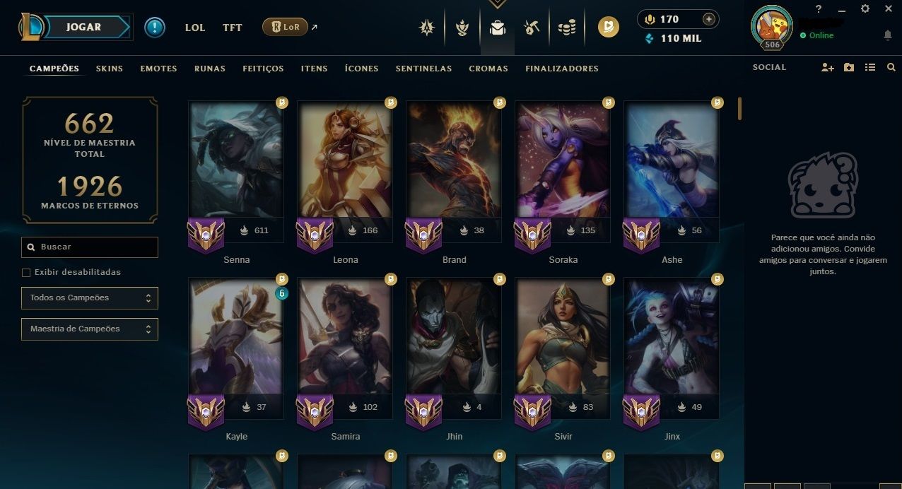 Conta da RIOT GAMES com LEAGUE OF LEGENDS, TFT E VALORANT