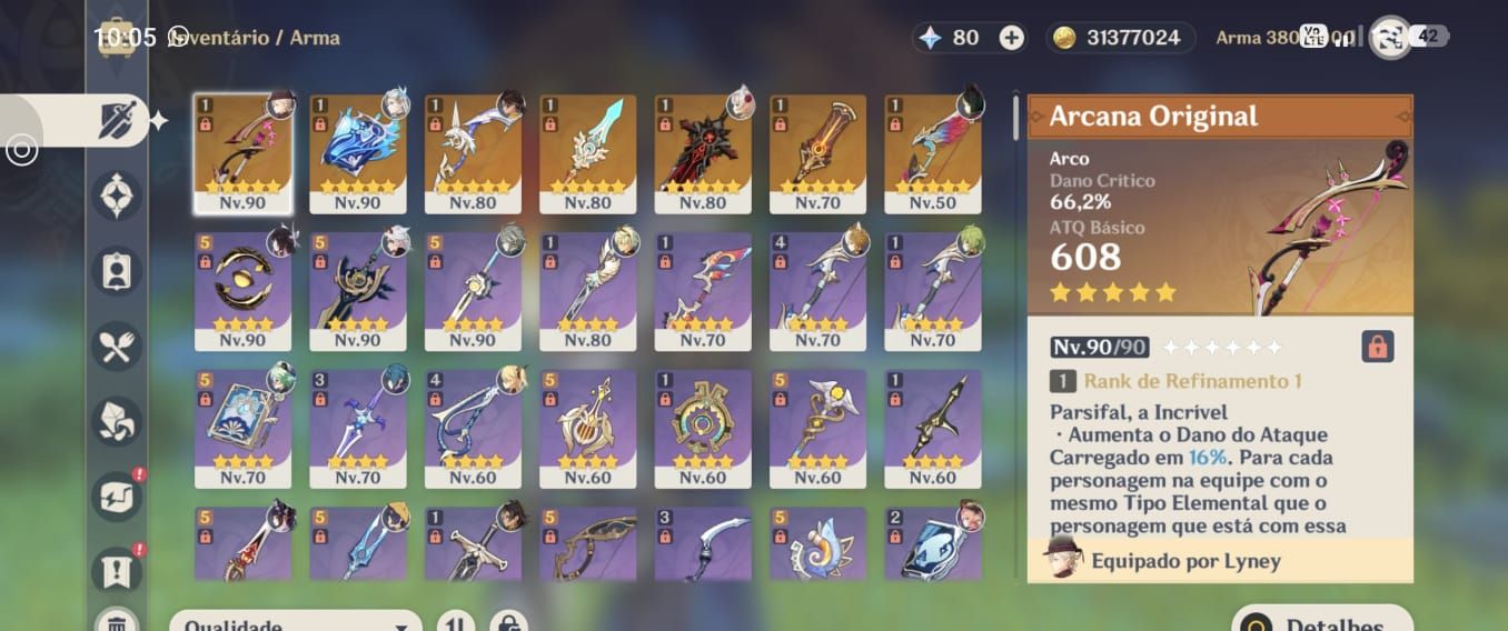 CONTA END GAME AR60 personagens constelados, algumas assinaturas