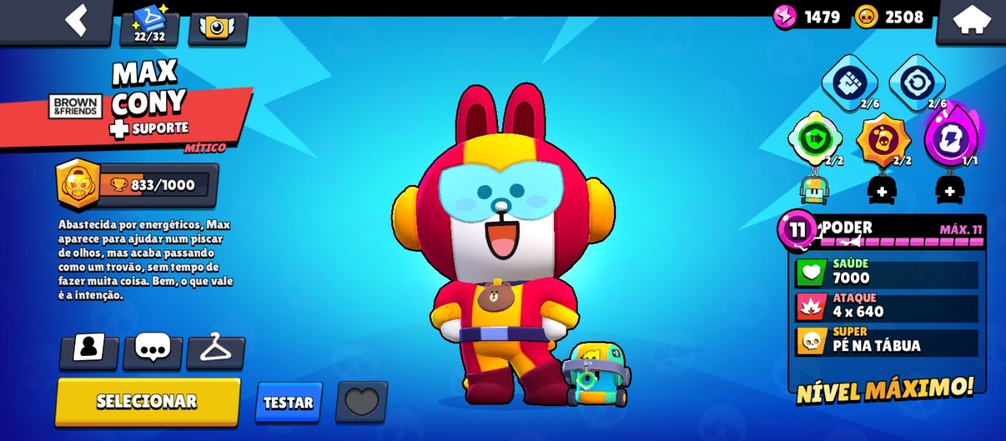 Conta de BRAWL STARS| SKINS DE HIPERCARGA|BRAWLERS LVL MAX| MAIS DE 45K