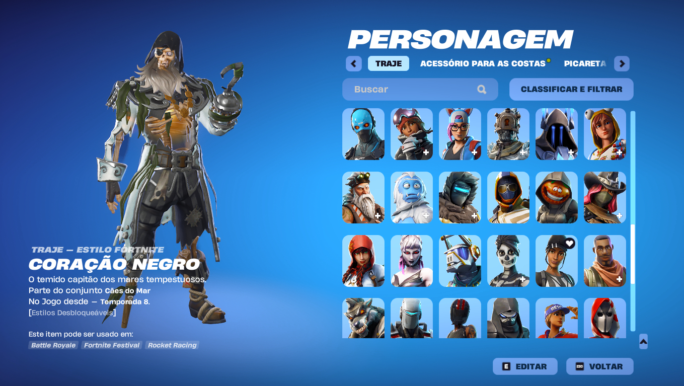 CONTA FORNITE ANTIGA VARIAS SKINS, SKIN DA BISCOITE , PASSE DA 5,6,7 E MAIS PASS