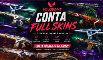Conta Valorant Full Skins|Diversas Vandals, Phantoms, Facas e Skins Exclusivas