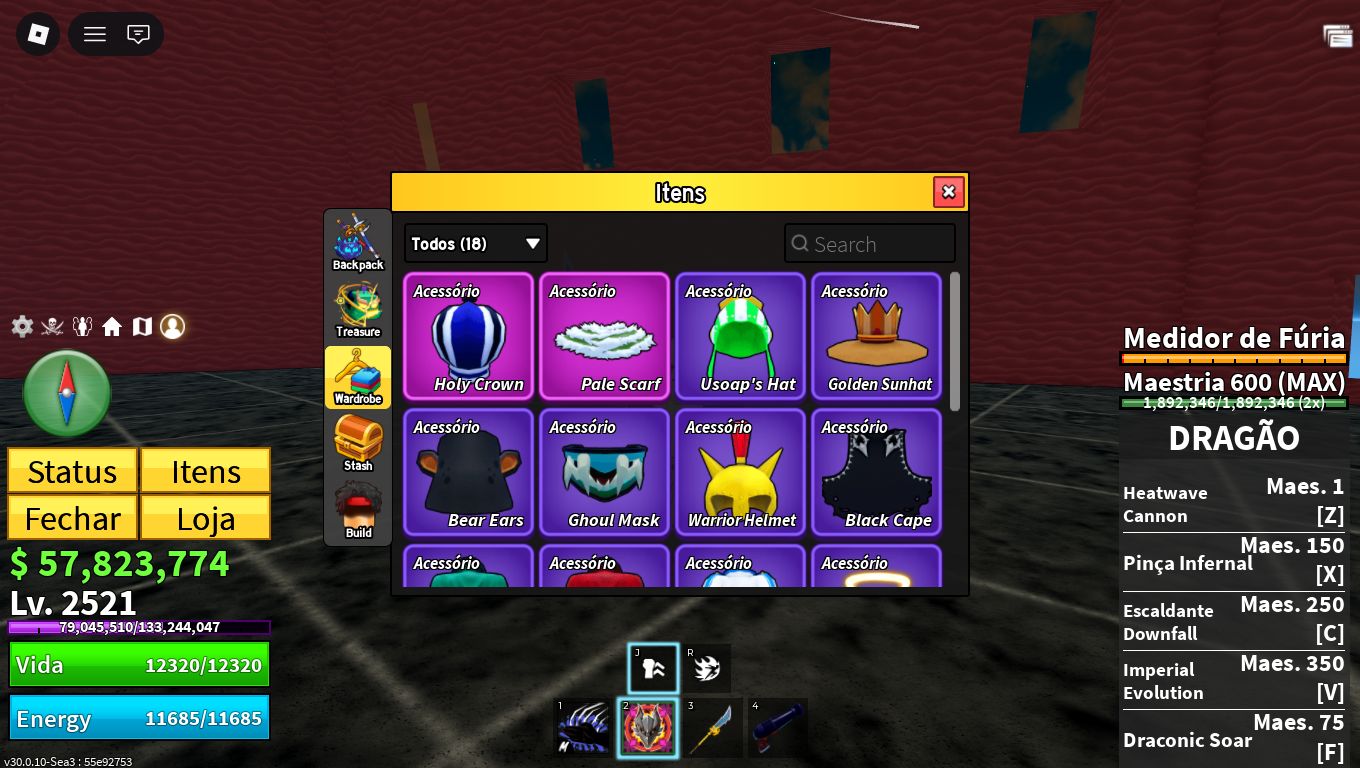 CONTA COM DRAGON E KITSUNE PERMANENTE E GAME PASS BLOX FRUITS | ENTREGA IMEDIATA