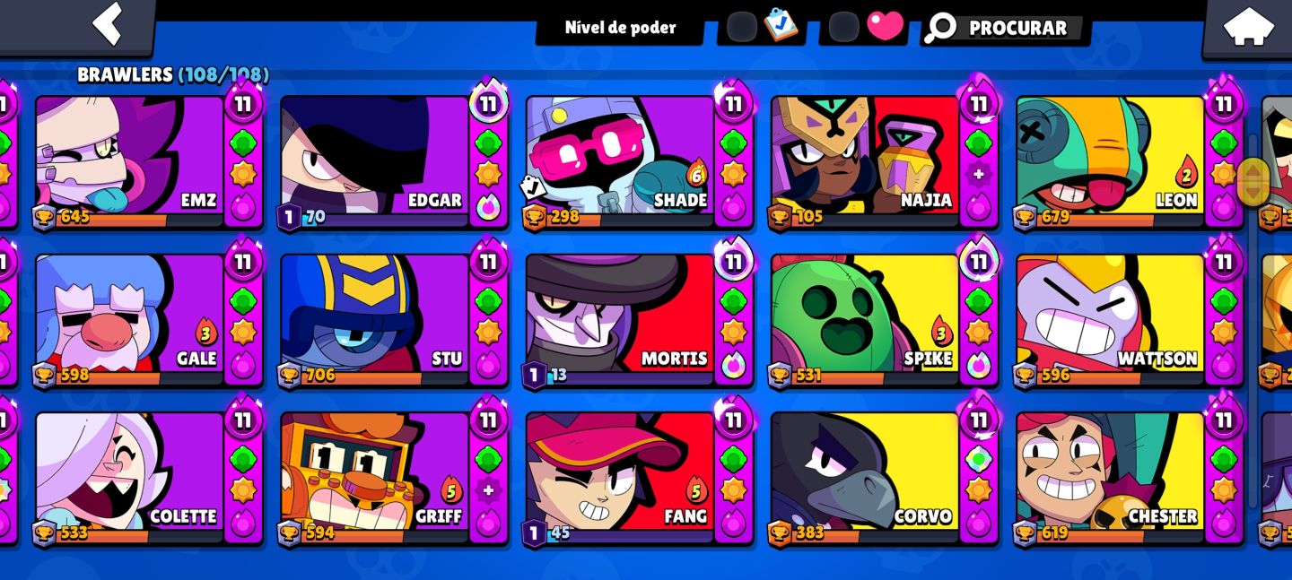 CONTA BRAWL STARS FAMA MUNDIAL 2