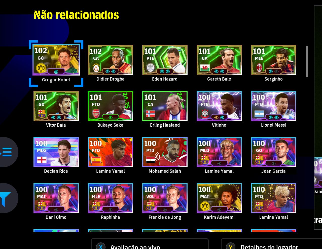 EFOOTBALL STEAM FORÇA 3178 | ADRIANO 105, ALEXANDRE PATO 105, NEYMAR 104 E MUITO