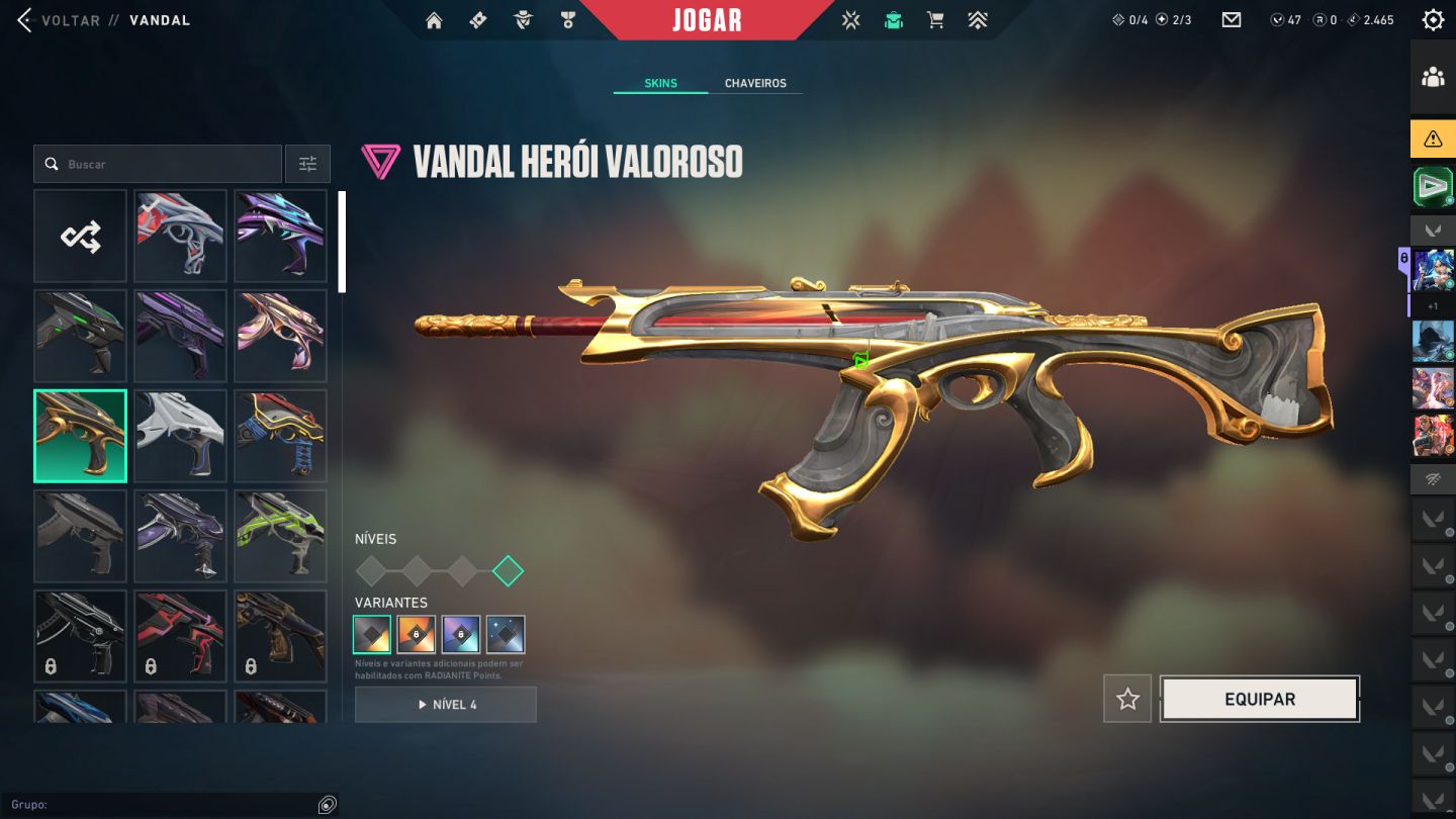 Conta com 8 vandais boas