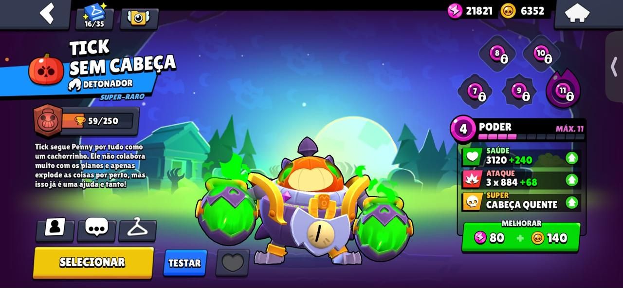 CONTA DE BRAWL STARS DE 2020 COM DARRYL DIM SUN, ANTIVÍRUS 8-BIT